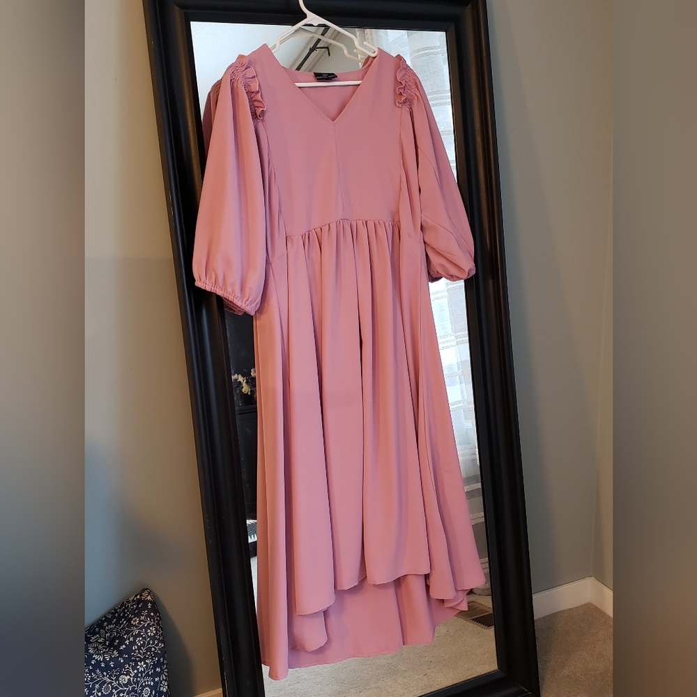 Nursing Queen Maternity/Nursing Dress, pink/mauve, size medium